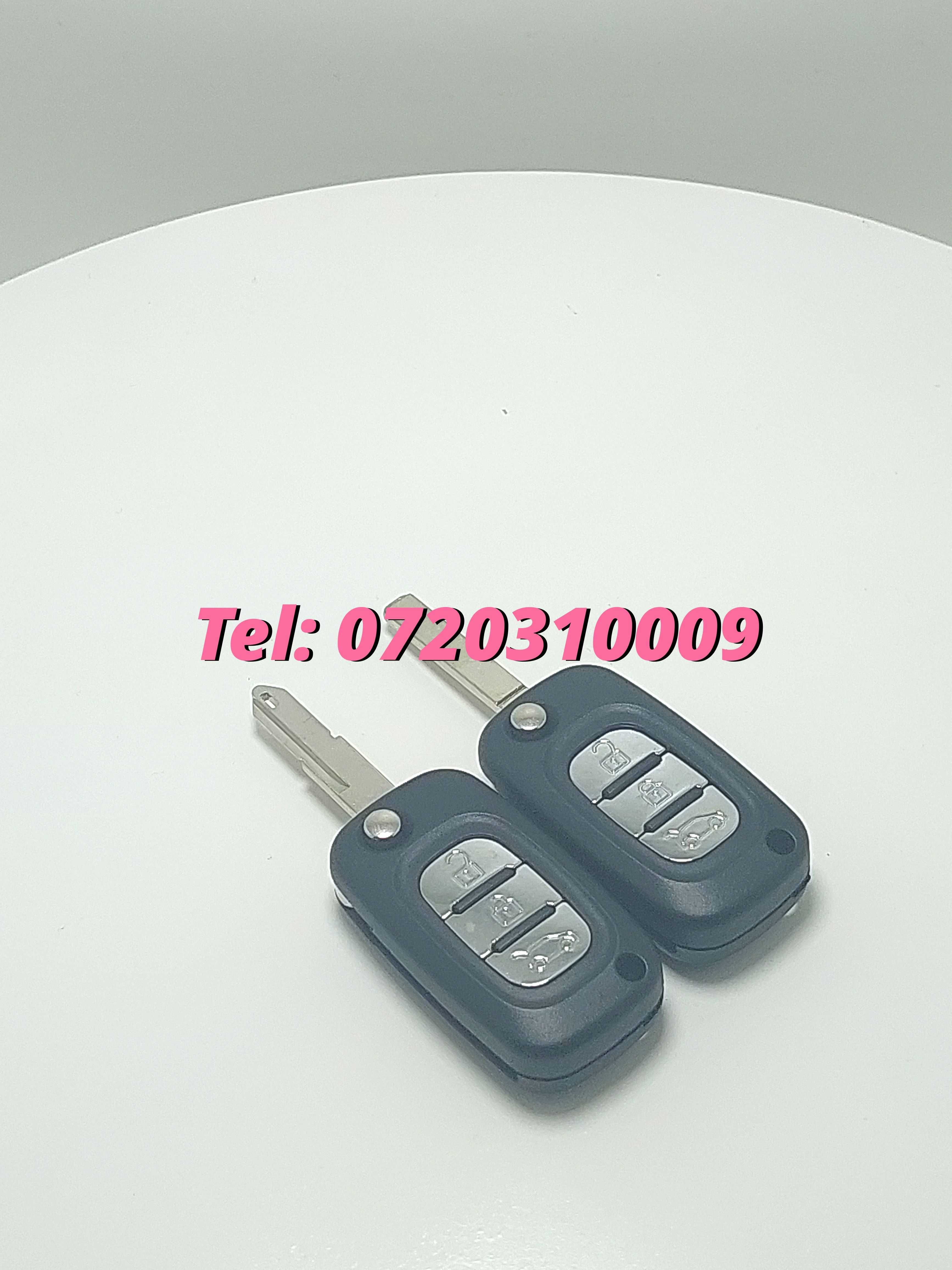 Carcasa Cheie Briceag Renault Clio Megane Kangoo 2 Modus 3 Butoane