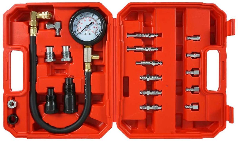Kit tester compresie pentru motor diesel 0-70 BAR (V86257)