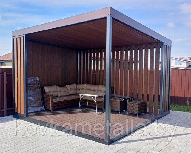 Беседки из метала и дерева