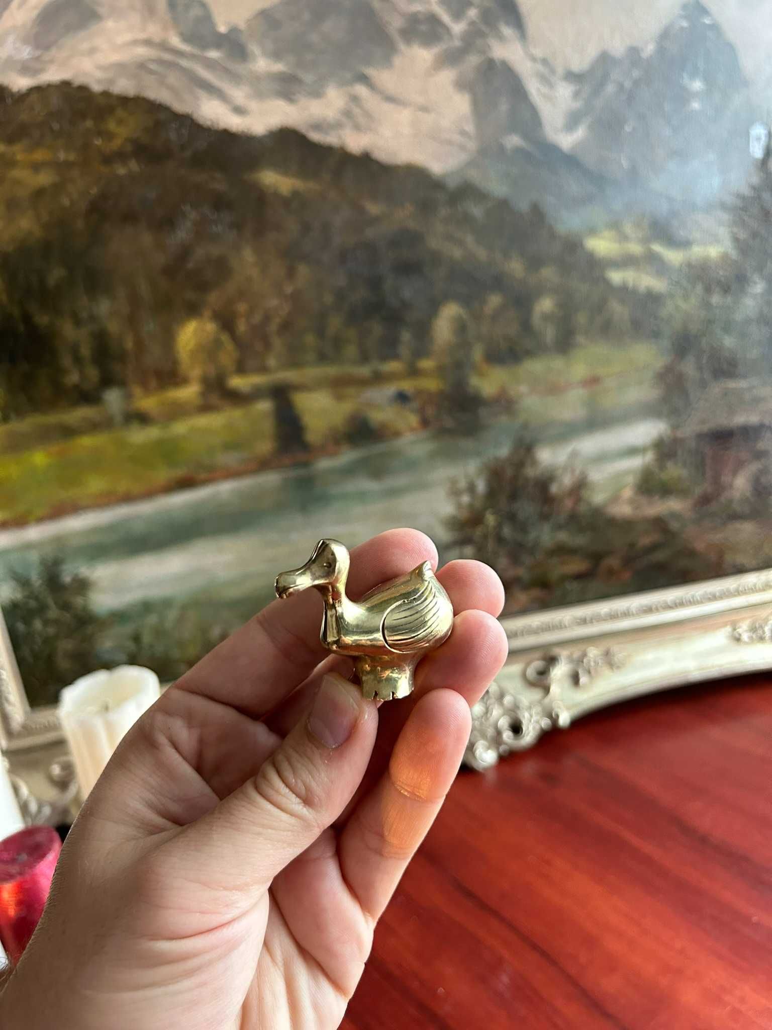 NO824 Rata de bronz 85g 3.5*5cm miniatura