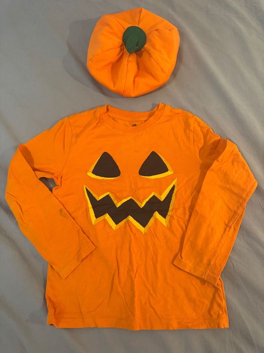 Маскараден комплект Н&М Тиква за Хелоуин. Размер 5–6 години.