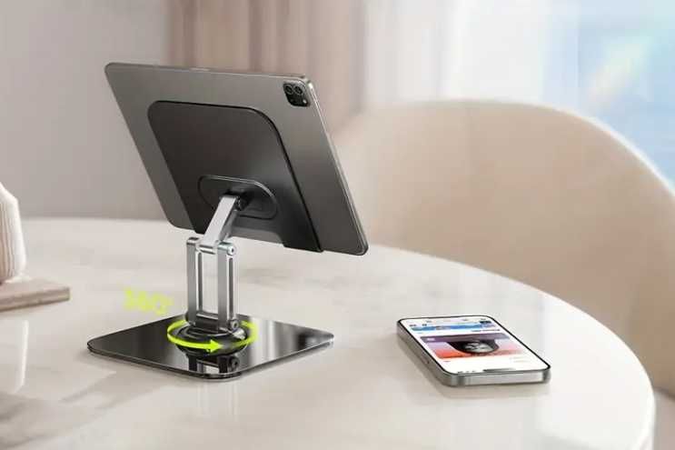 Suport pentru tableta din metal robust cu rotire 360 Design pliabil