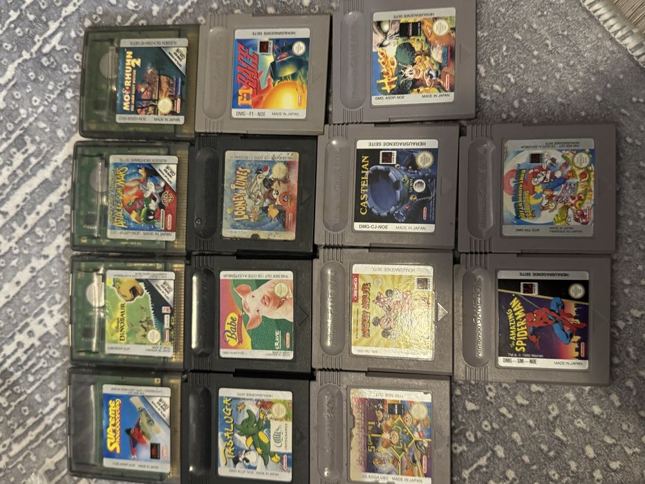 Colectie casete Gameboy clasic -color