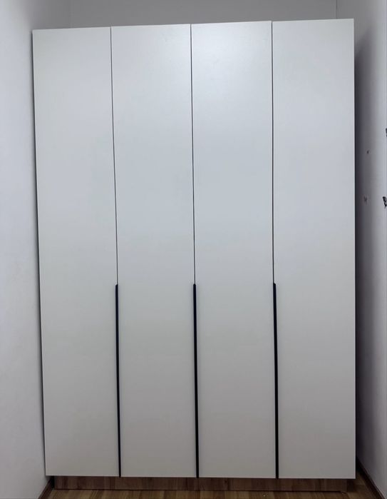 Шкаф Новый Распашной 160x240х52 см, белый, коричневый