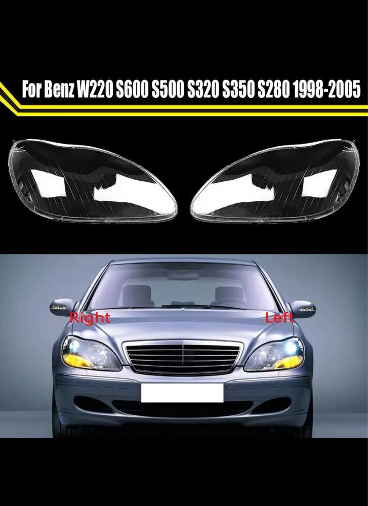 sticla far mercedes W220,w221 1999-2013