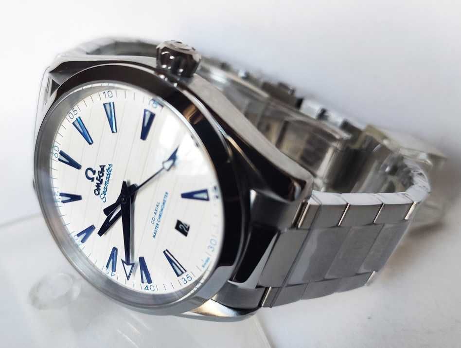 Omega Seamaster Aqua Terra Blue Hands Steel Mens Watch