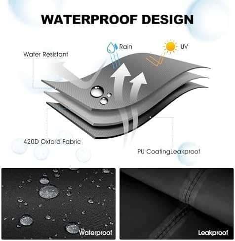 Покривало Калъф за висящ градински стол яйце, ветроустойчив UV защита