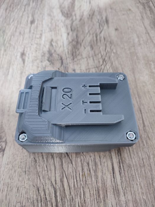 Suport/adaptor acumulator scule Parkside, Dewalt, Makita