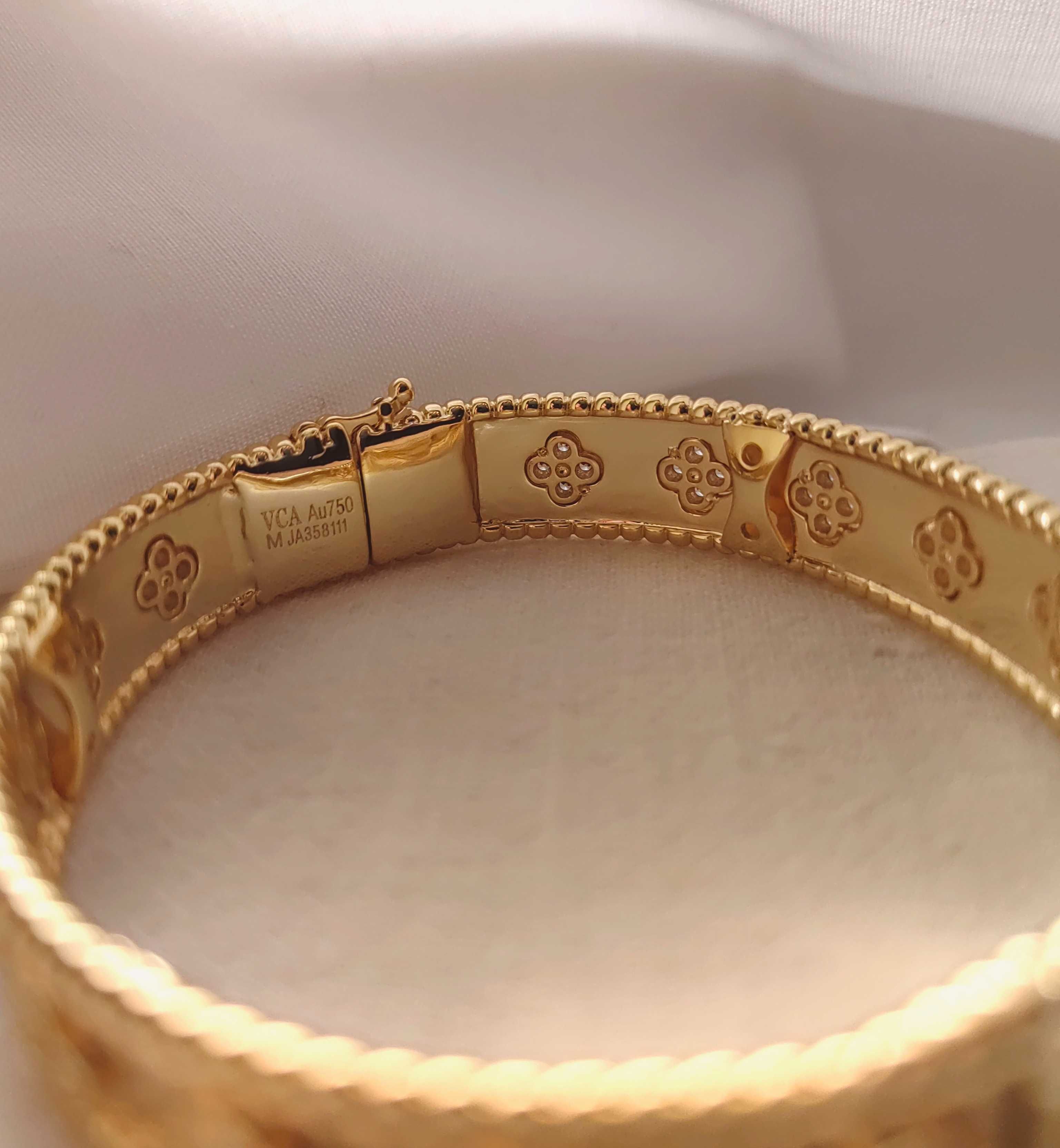 Perlée clovers bracelet, medium model, VCA твърда дамска гривна