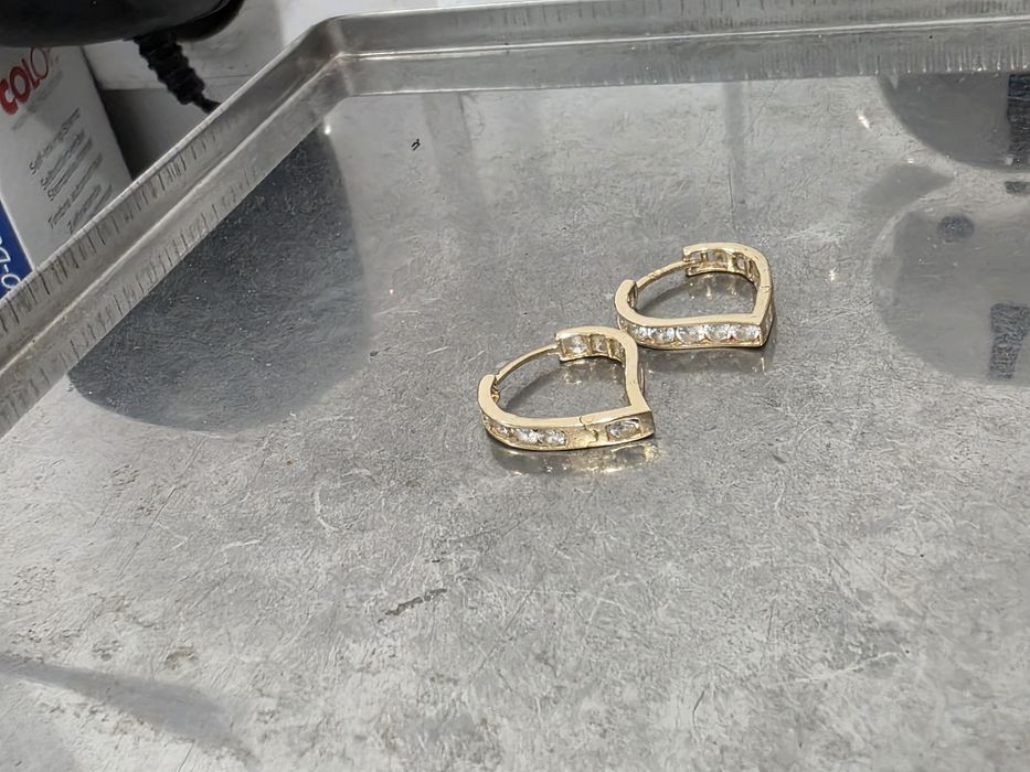 Cercei 14k aur inimioara