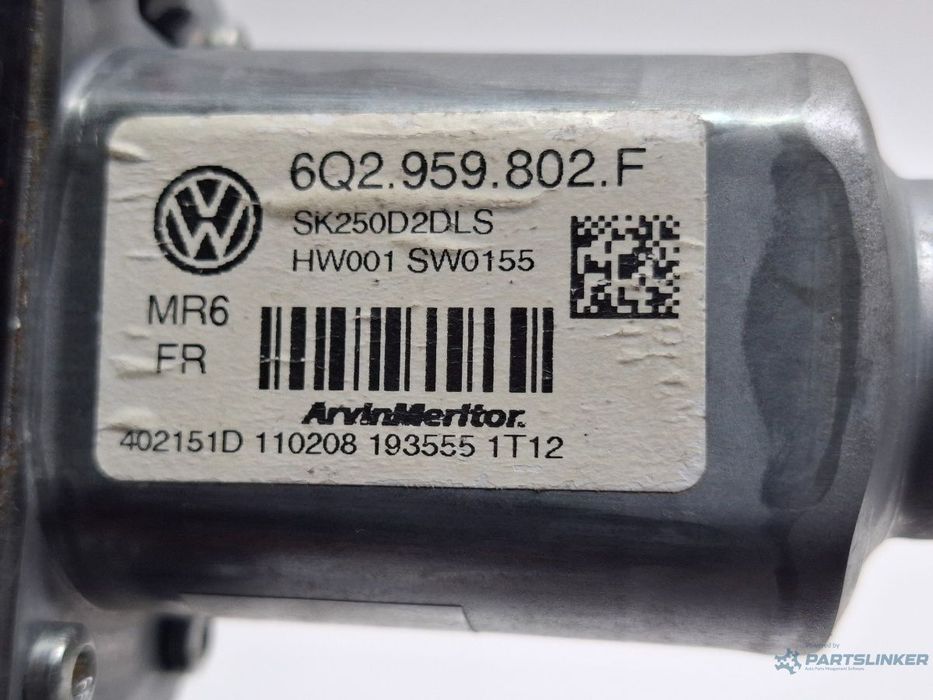 Motoras macara stanga fata SKODA FABIA II 542 2006 - 20141.2 1.2 1.2 BBM, CHFA 6Q2959802F