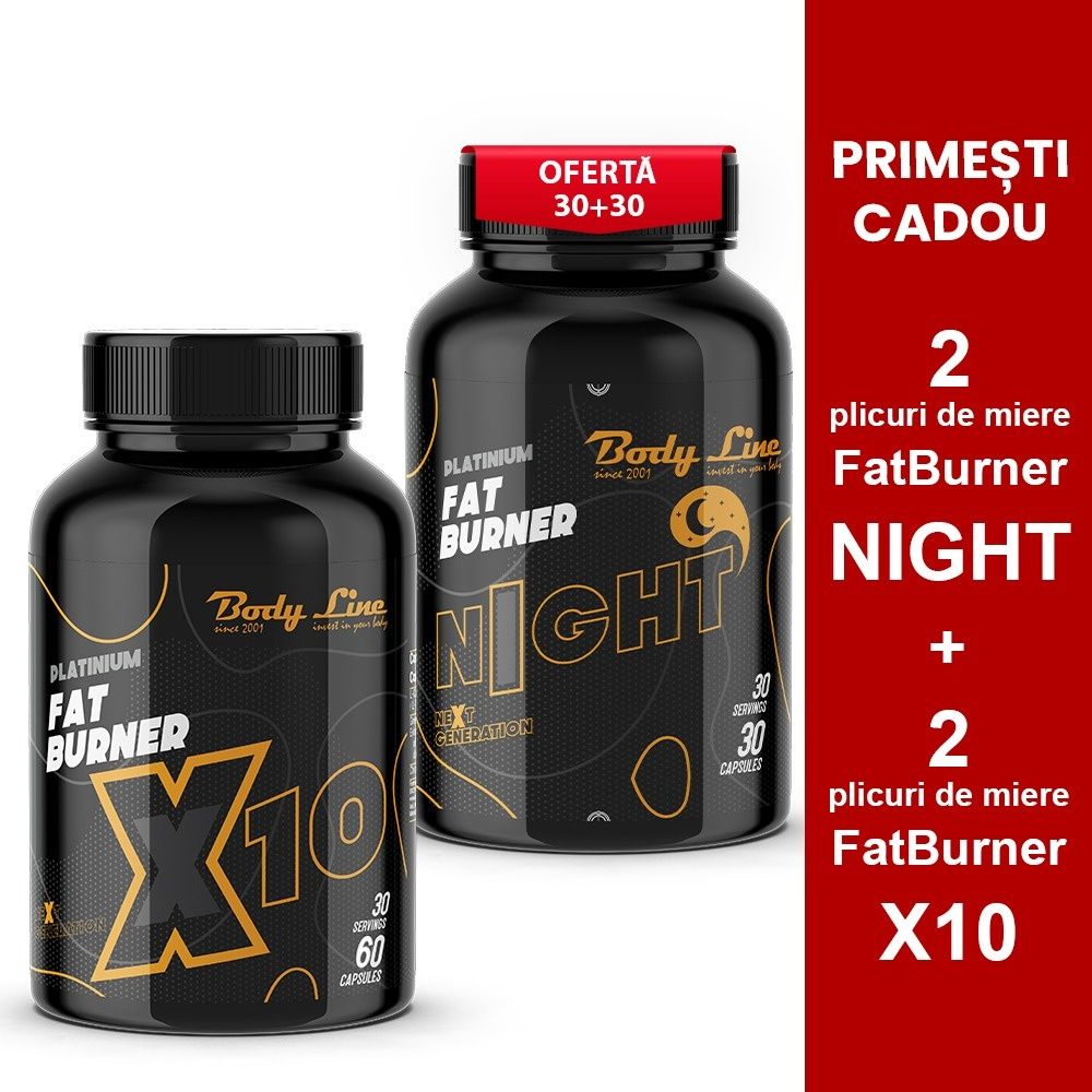 Pastile de slabit Fat Burner X10 - Body Line. Arzator de grasimi Slim.