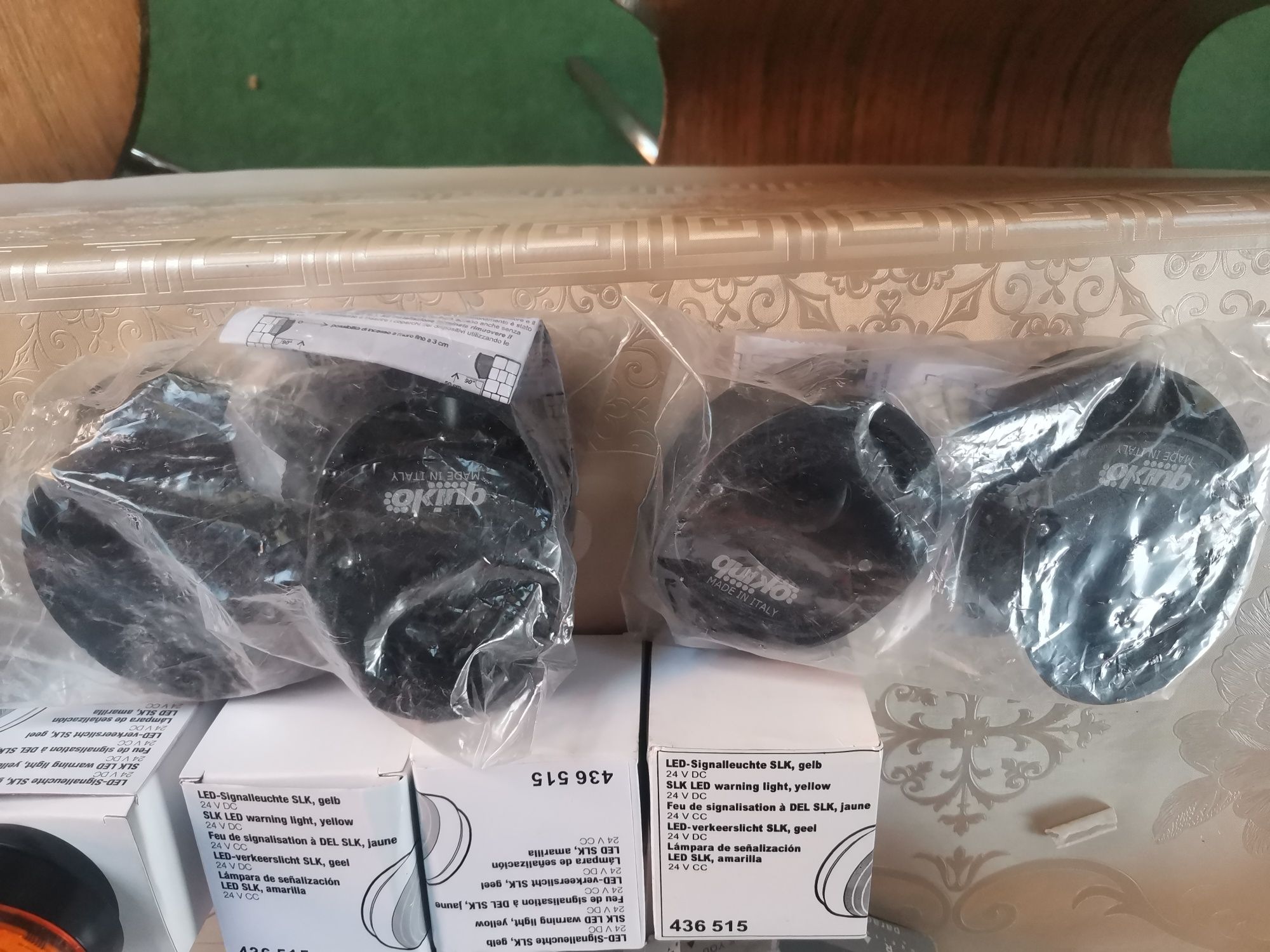 Lampi semnalizare 24V led și 3 seturi fotocelule quiko