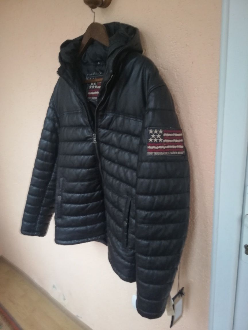 Geaca nouă piele naturala Stay True USA M-L