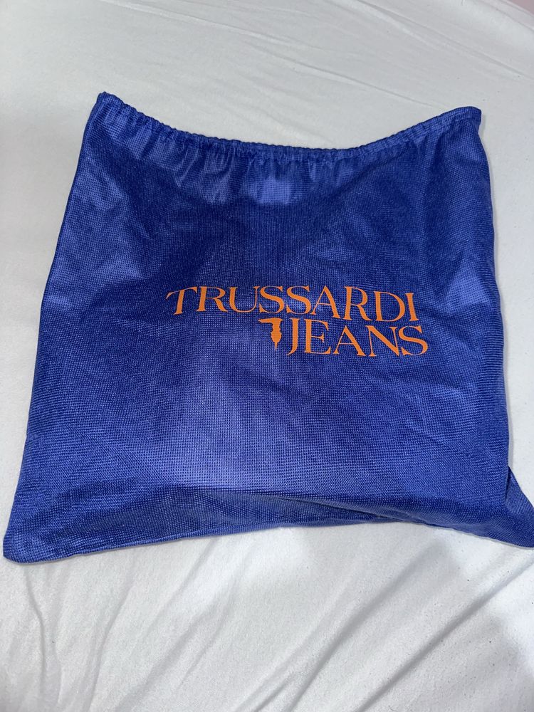 Кожена чанта Trussardi jeans