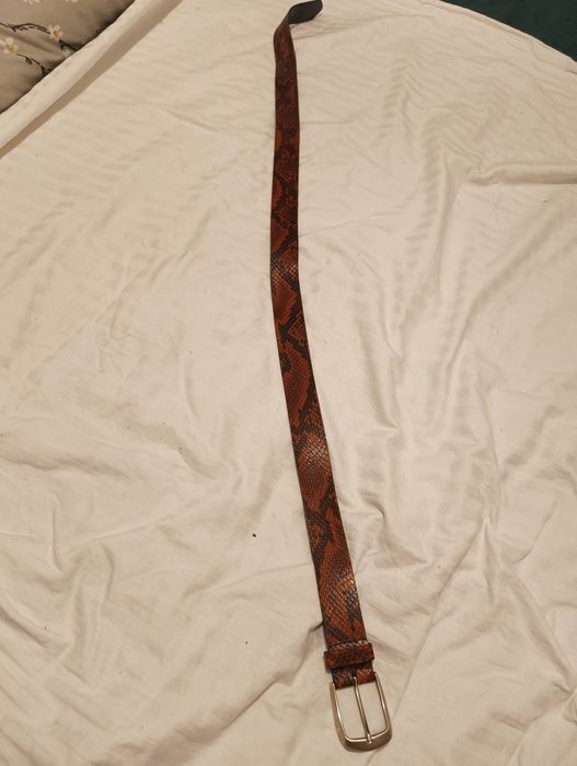 Curea de piele naturala șarpe 90 cm