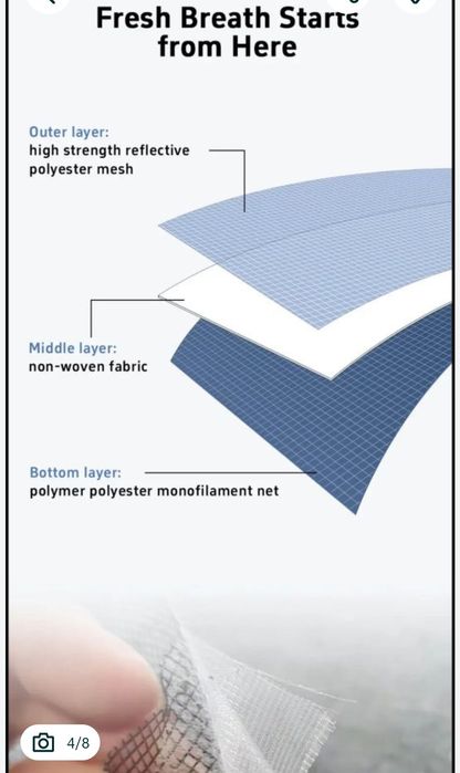 Нано сетка москитная сетка фильтр чистка воздуха очиститель