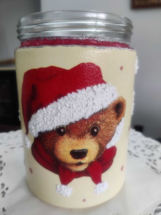 Borcan decorativ pentru bucatarie cu dovleci