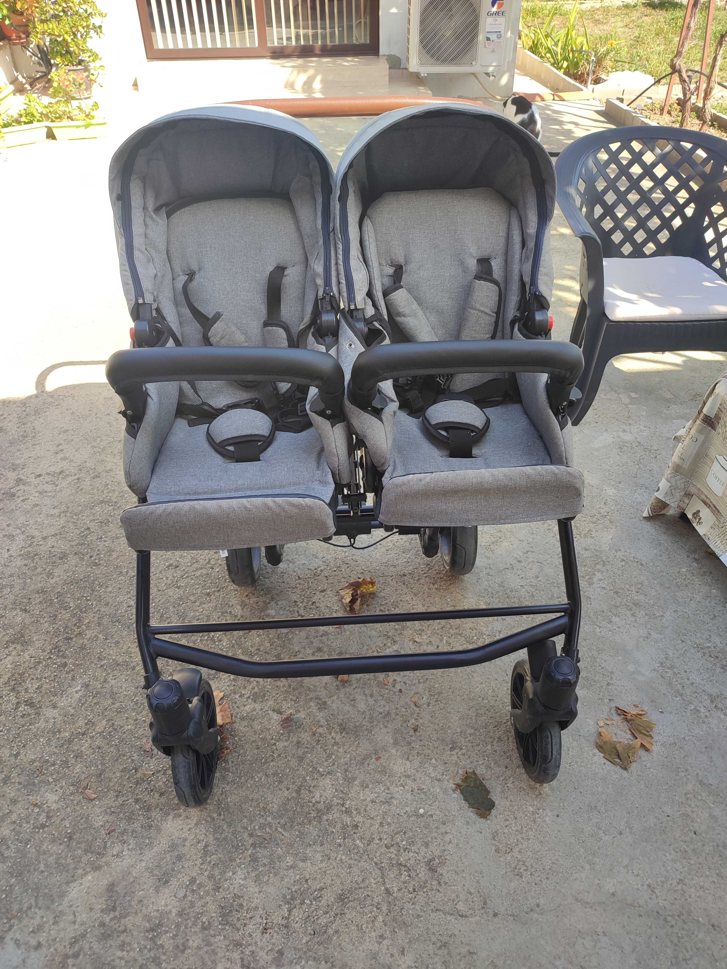 Бебешка количка за близнаци Quick Twin 3в1 Dorjan