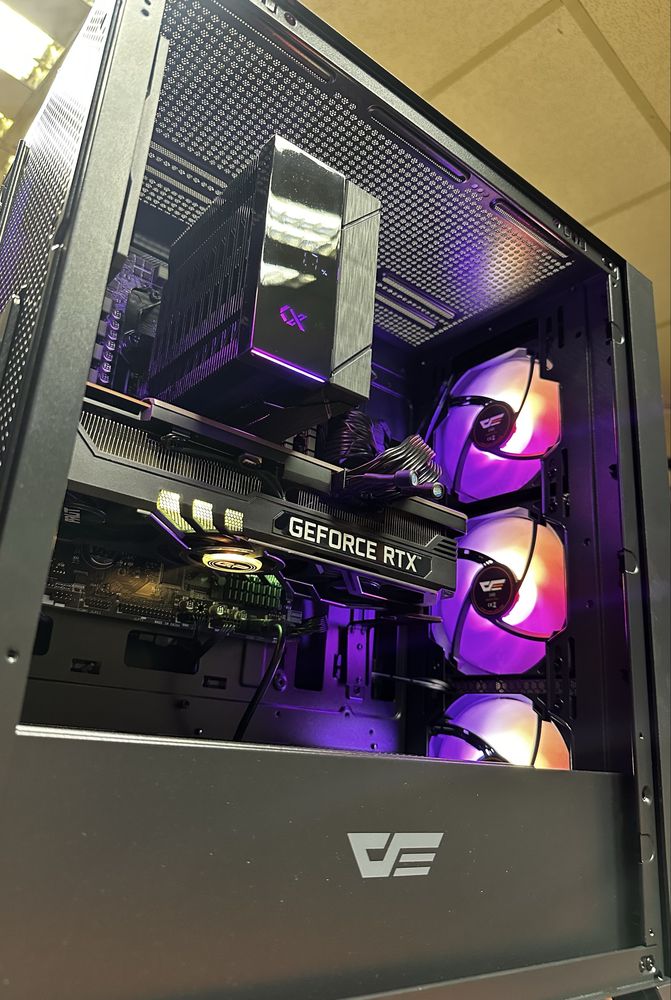 Геймърски компютър, full hd/2k, Ryzen 5, rtx 3080, 16gb, nvme