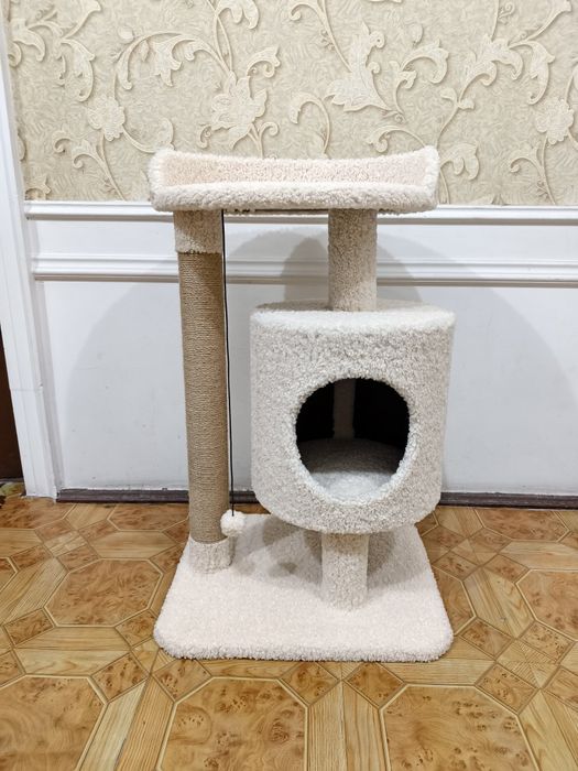 Домик для кошек Лежанка когтеточка. Зоодомики