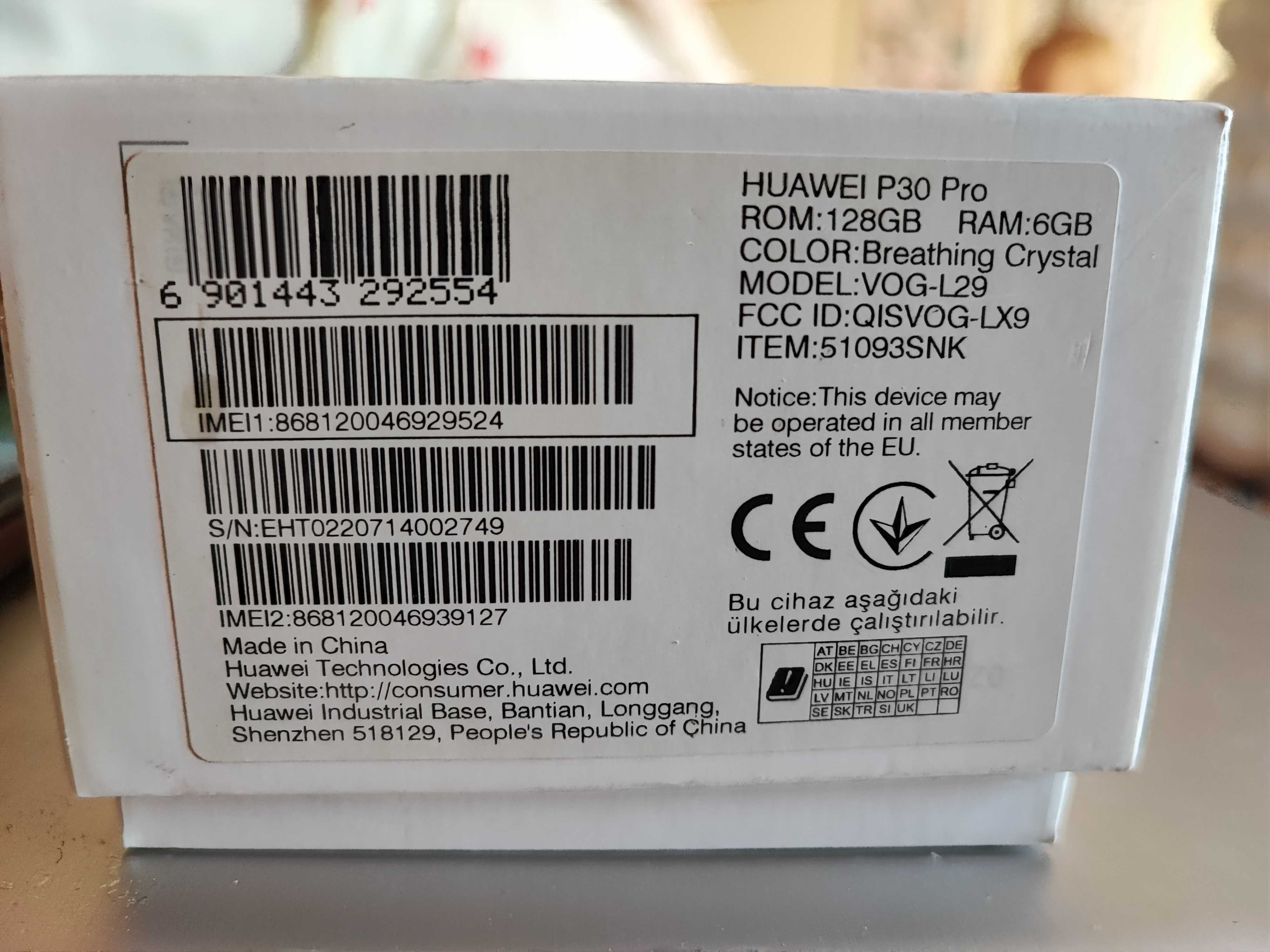 Huawei P30 Pro 128 GB Breathing Crystal