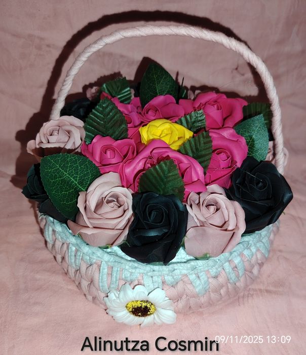 Buchet trandafiri sapun 39 trandafiri