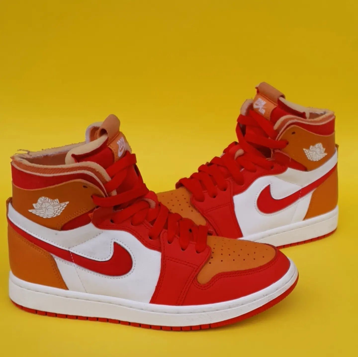 W Air Jordan 1 Zoom Air Cmft Fire Red Hot Curry