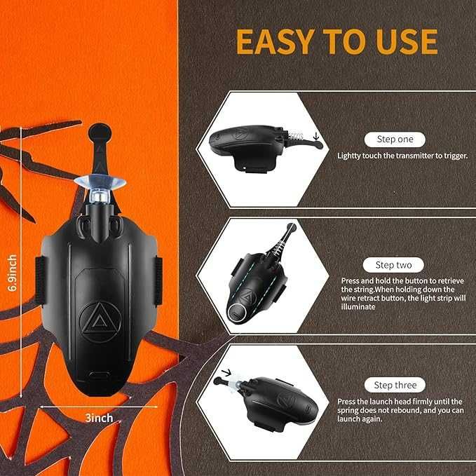 Spider Hero ръкавица изстрелваща паяжина