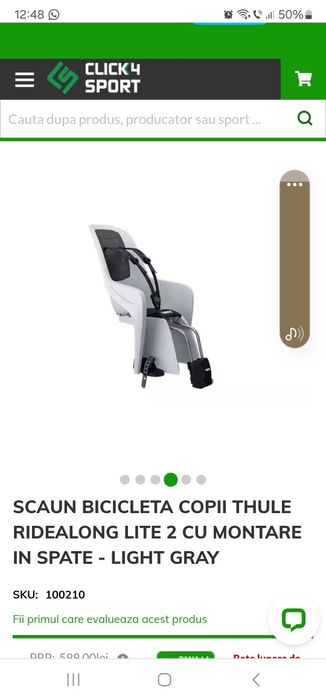 Thule Ride Along - scaun bicicleta