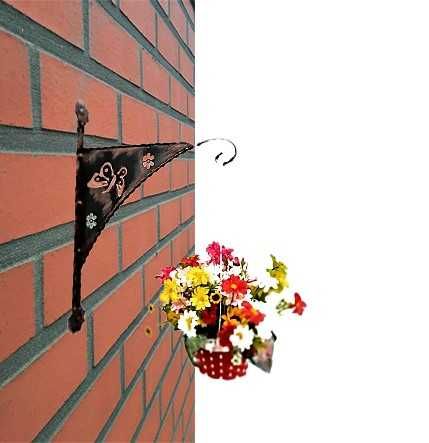 Suporti ghivece flori fier forjat si tabla decupata 10+1 gratis