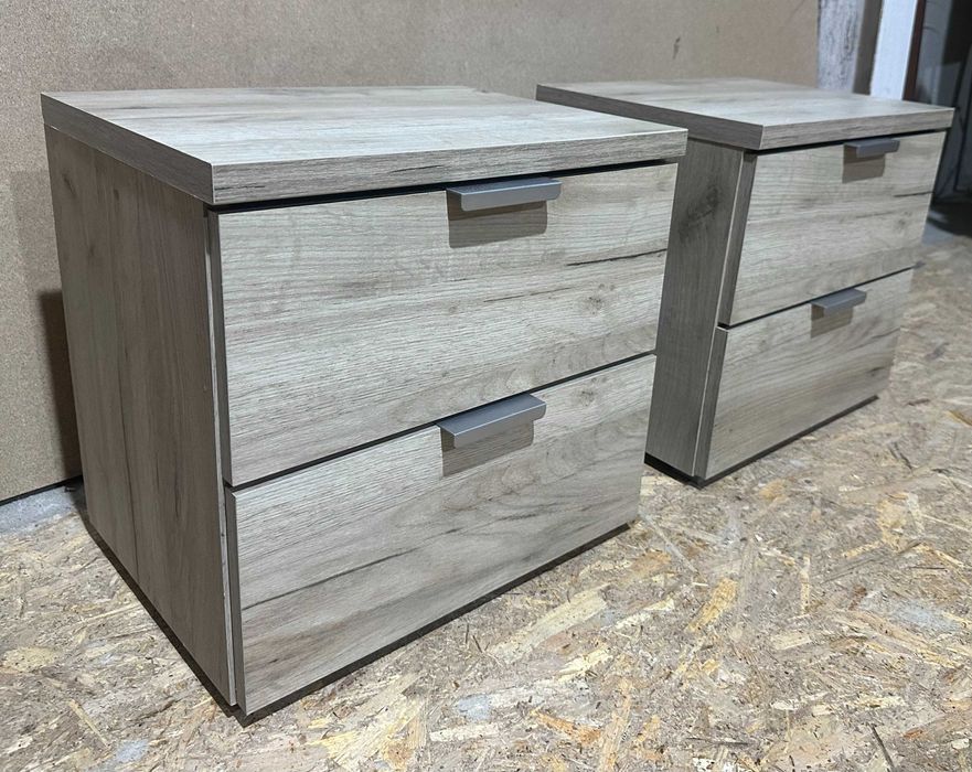 2 buc Noptiera cu 2 sertare; Mic Dulap pentru Dormitor