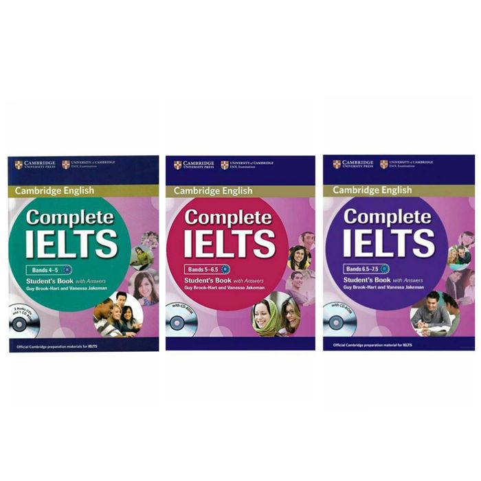Доставка. Complete Ielts Bands 4-5; 5-6,5; 6,5-7,5, формат А5