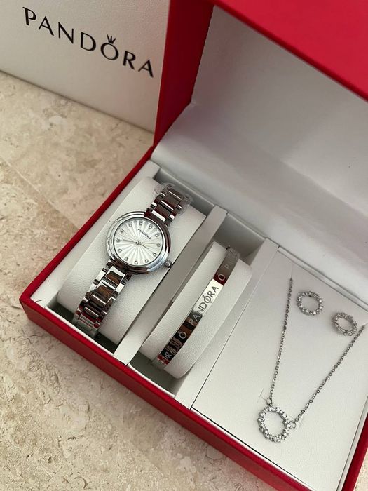 Набор женски , набор Часы, Пандора, набор пандора,браслет