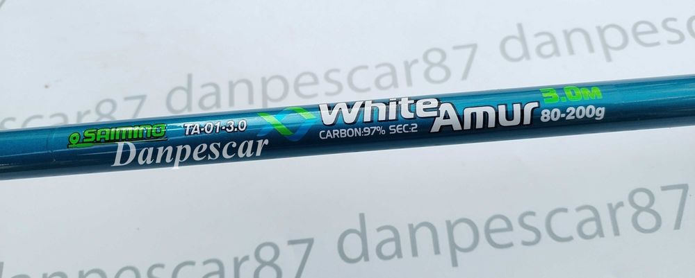 Lanseta carbon SAIMINO WHITE AMUR tip Feeder 3 metri 80-200gr