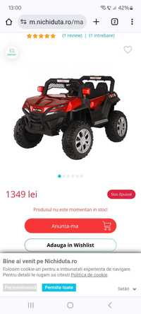 Masinuta electrica copii 4×4 Jeep 3-8 ani