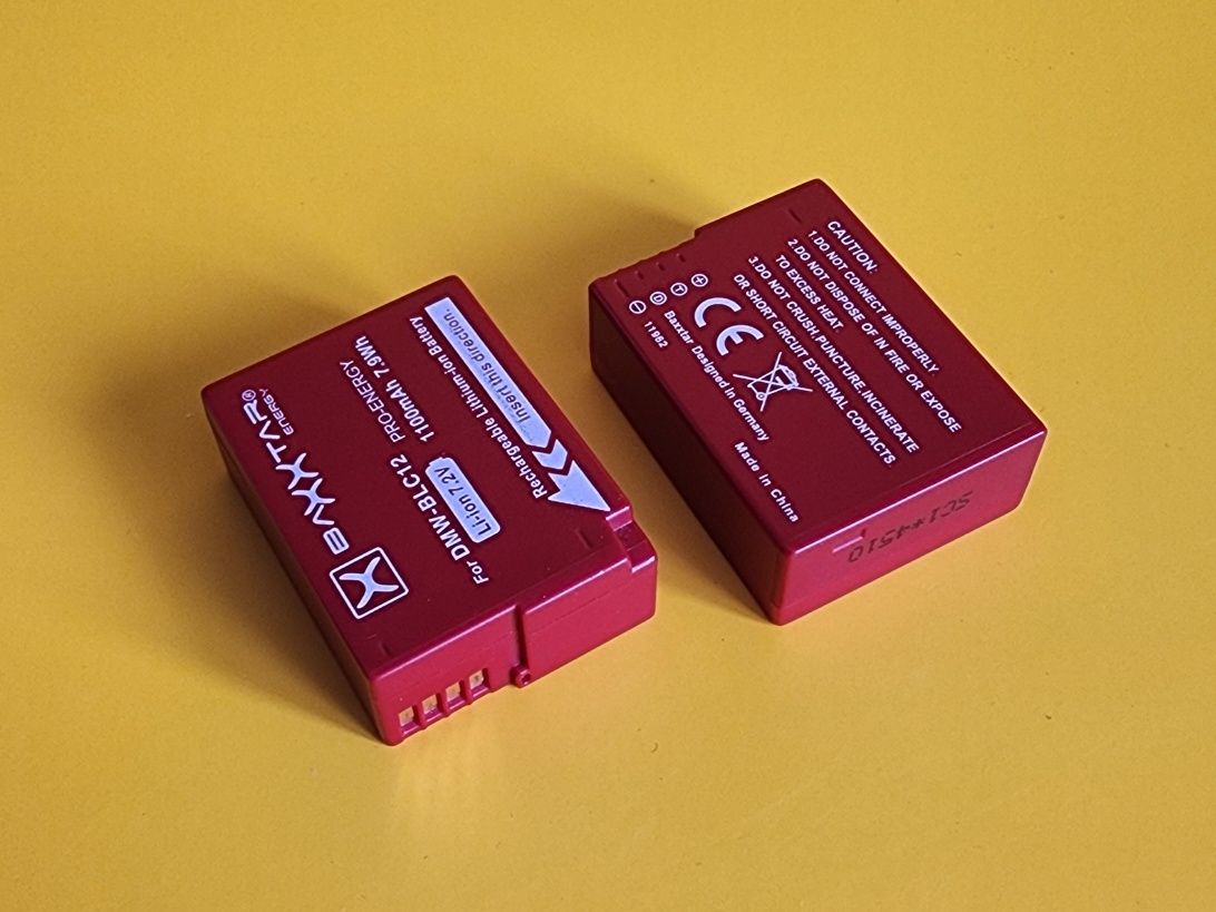 set 2 baterii Baxxtar Pro DMW-BLC12