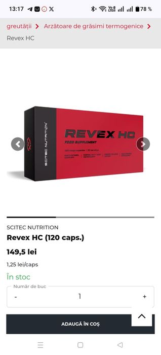 (Sigilat) Revex HC (120 caps.)