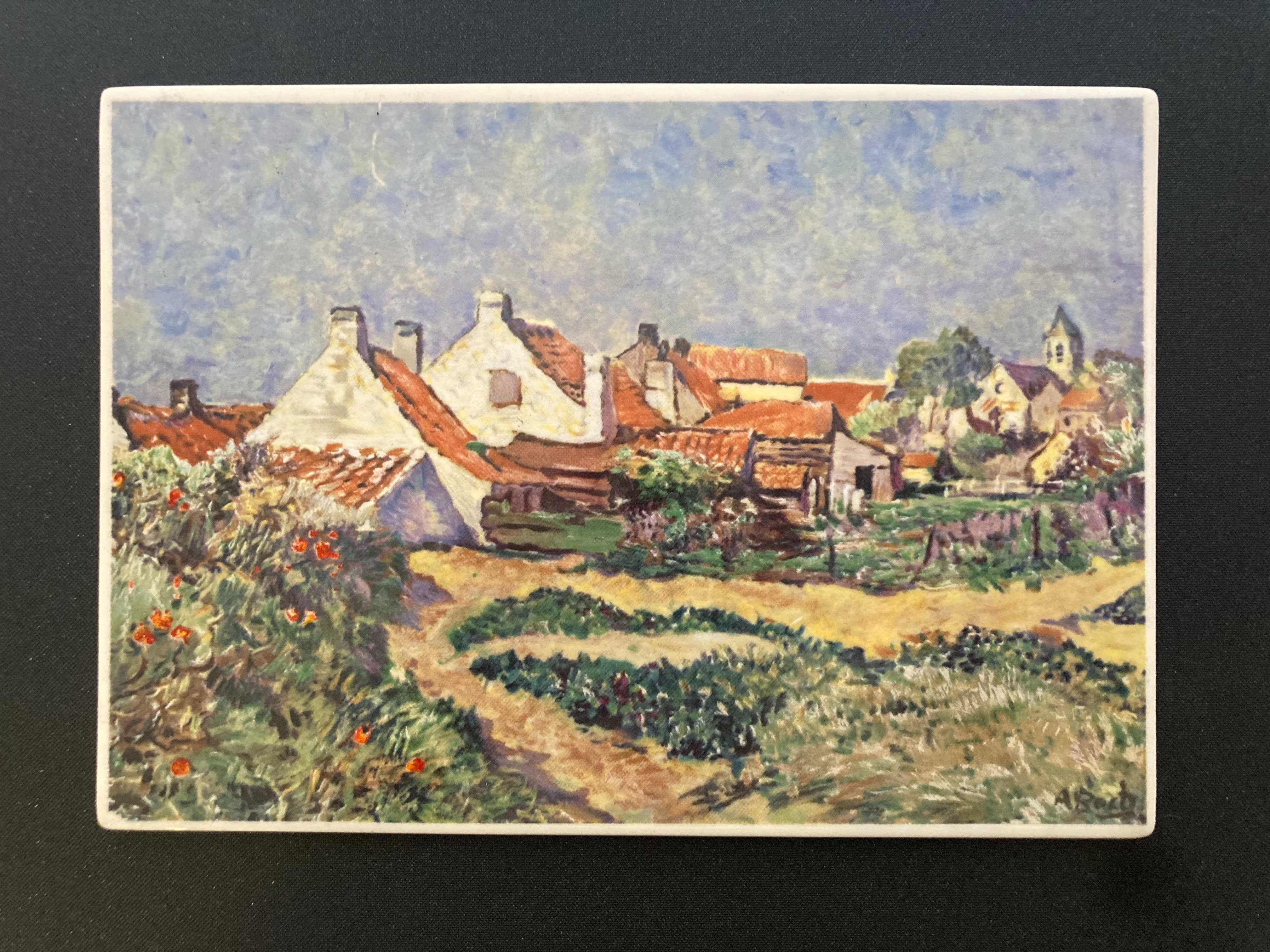 Villeroy & Boch - VilBo Card  carte postala din portelan pictata rara