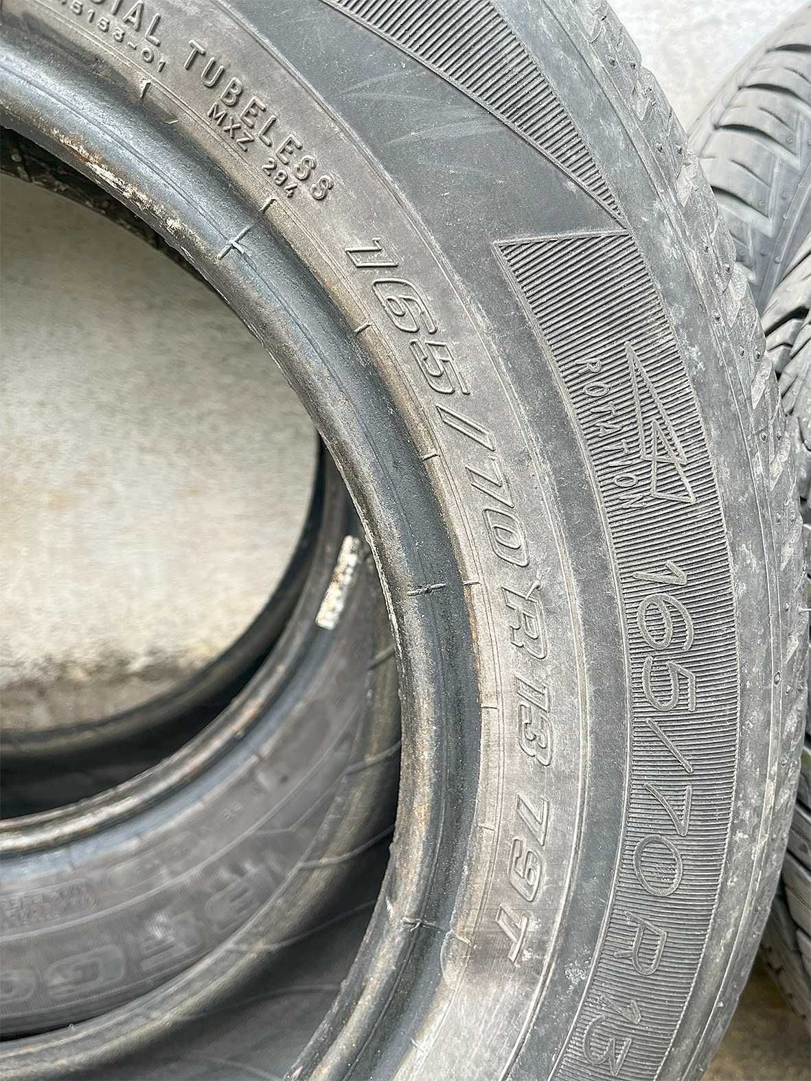 Летни гуми 165/70/R13, - 4 броя - на цената на една
