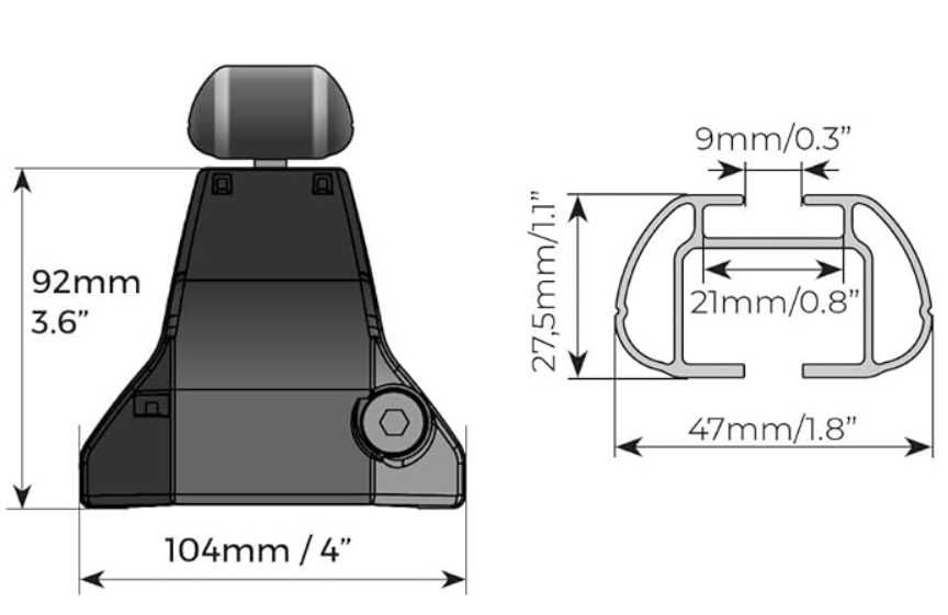 Напречни греди за Fiat,Honda,Mitsubishi -OMEGA KIT12 -L,