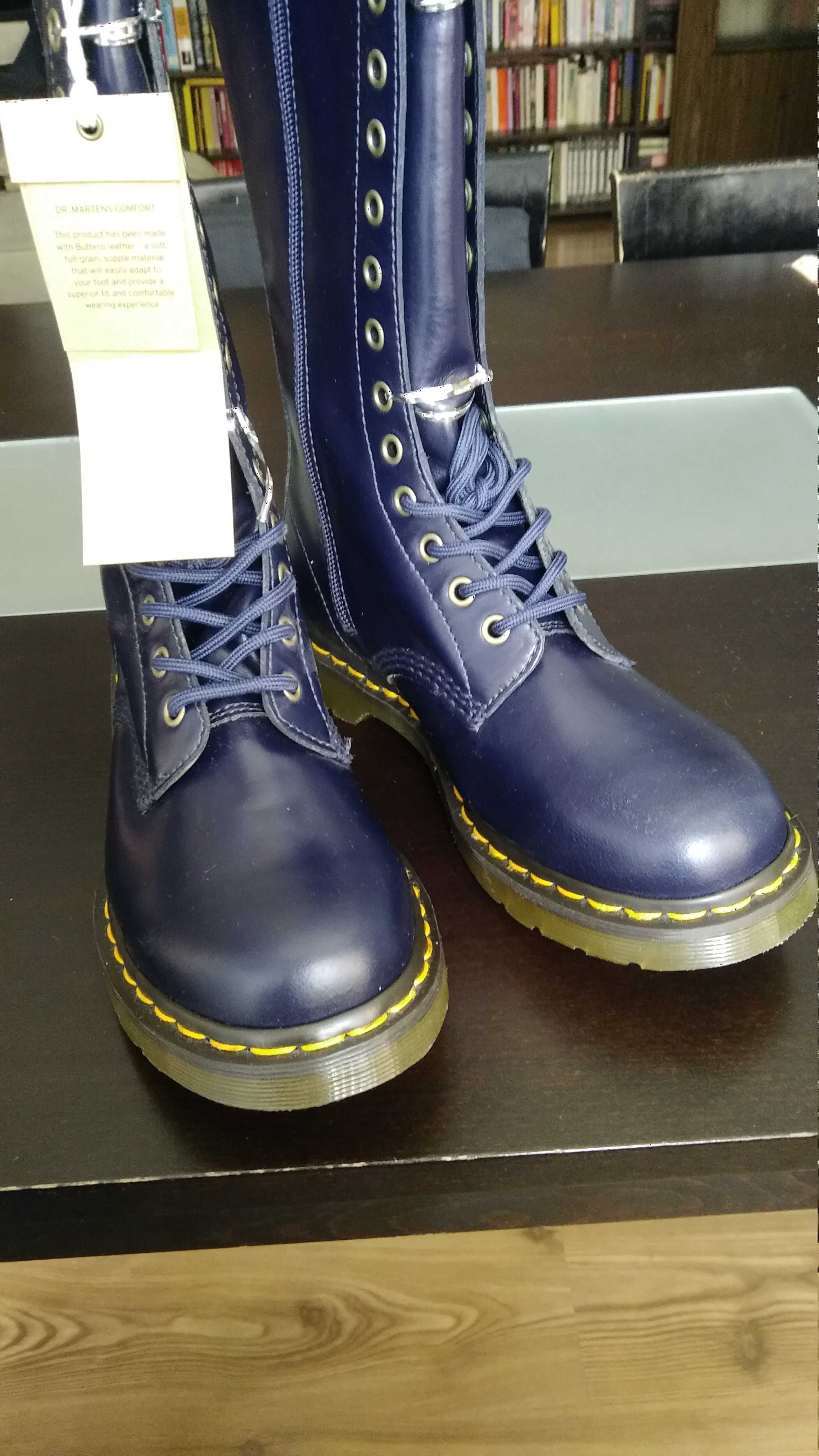 Dr Martens Док Мартенс много високи кожени кубинки с цип, номер 41