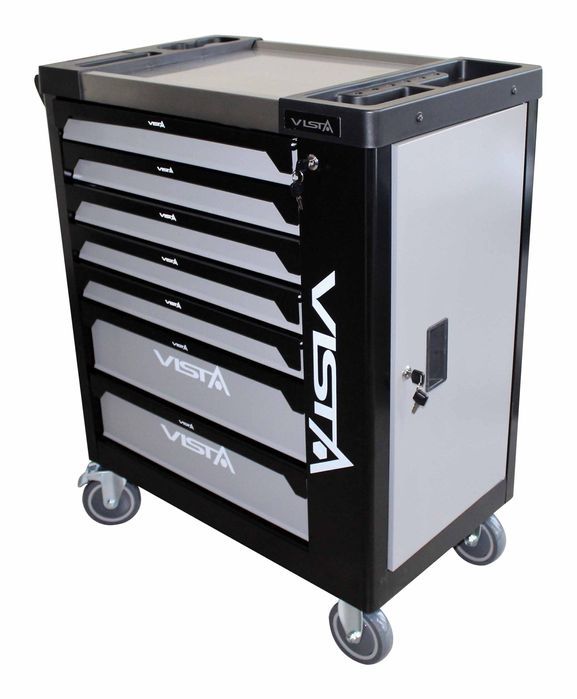 Dulap scule profesional echipat 7 sertare 6 module 257 piese asta pola