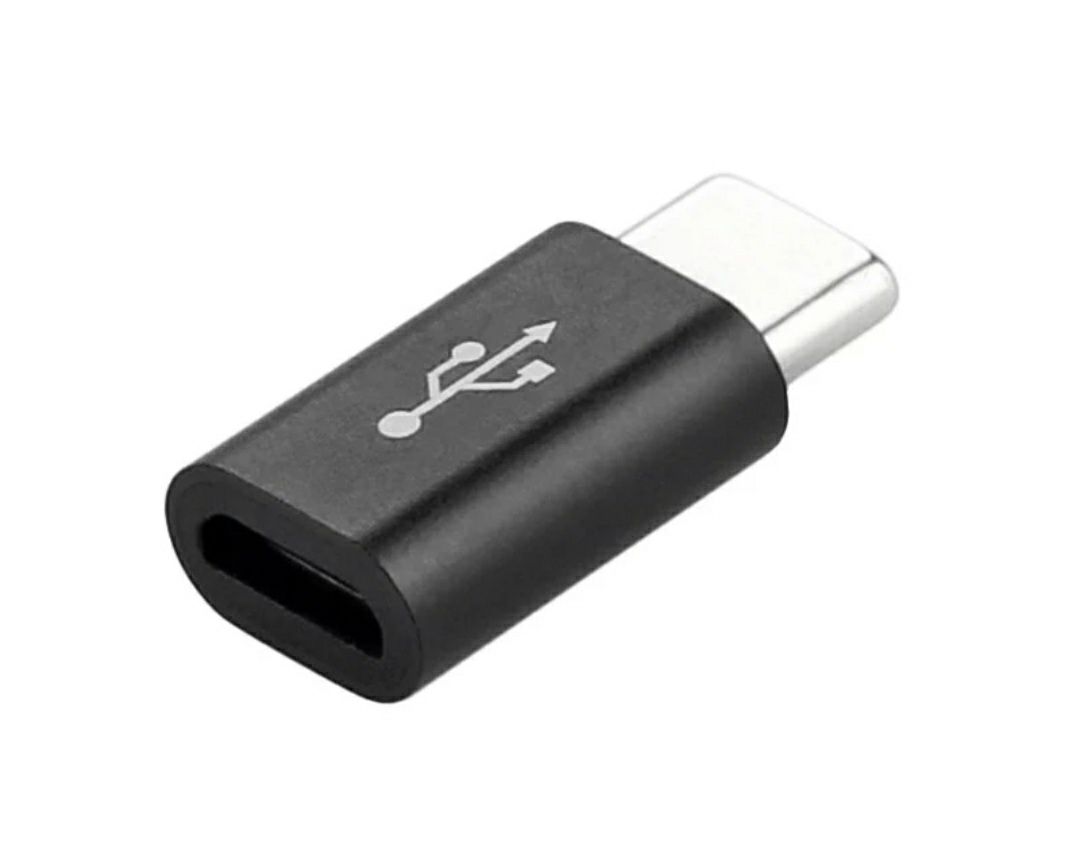 Adaptor Micro-USB to Type-C , Alb/Negru