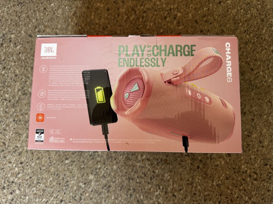 Boxă Portabilă, JBL Charge 6, Nouă, Sigilată