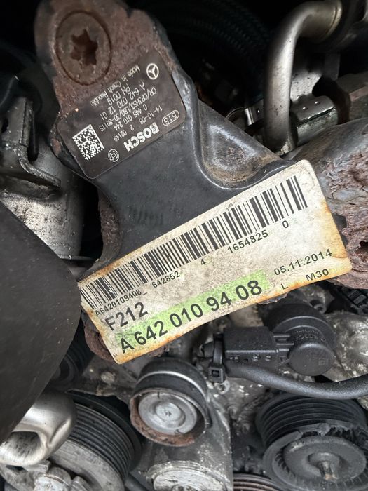 Двигател Мерцедес E 350 cdi 258кс EURO 6 /код на двигателя 642 852