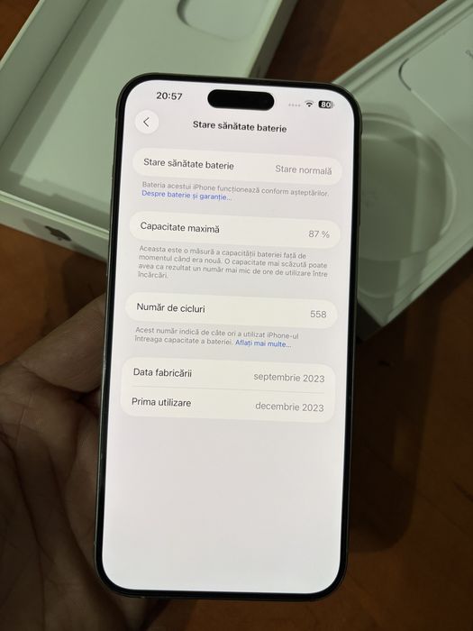 iPhone 15 pro Max 256 Gb Titanium