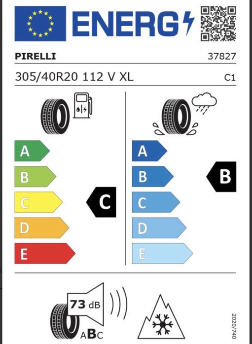 Cauciucuri 305/40/R20 112V Pirelli DOT 2025