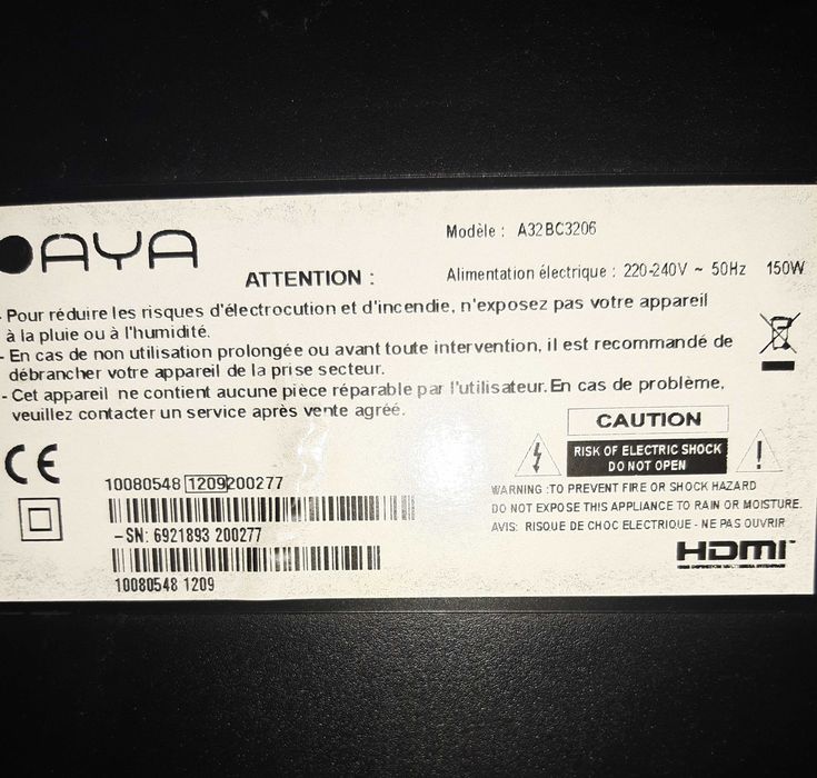 Televizor LCD AYA - A32 BC3206 - 81cm + DVD player