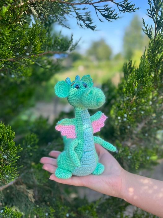 Вязанные игрушки.Дракончик.